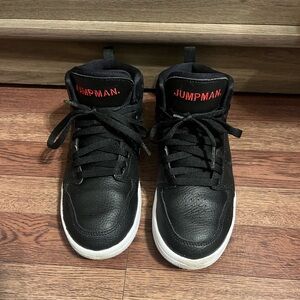 Boy’s Jordan Black and Red High-Top Sneakers, very good condition
